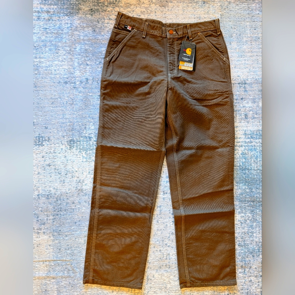 Carhartt Flame Resistant Duck Work Dungaree 33x32